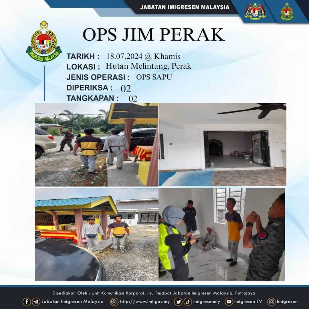 霹移民局多县区突击检查  逮26违规外籍人士