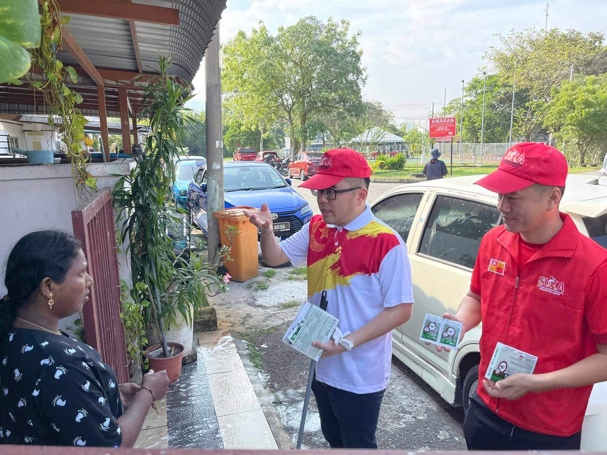 偕瓜拉加冷村民大扫除  蔡伟杰：提高村民防蚊意识