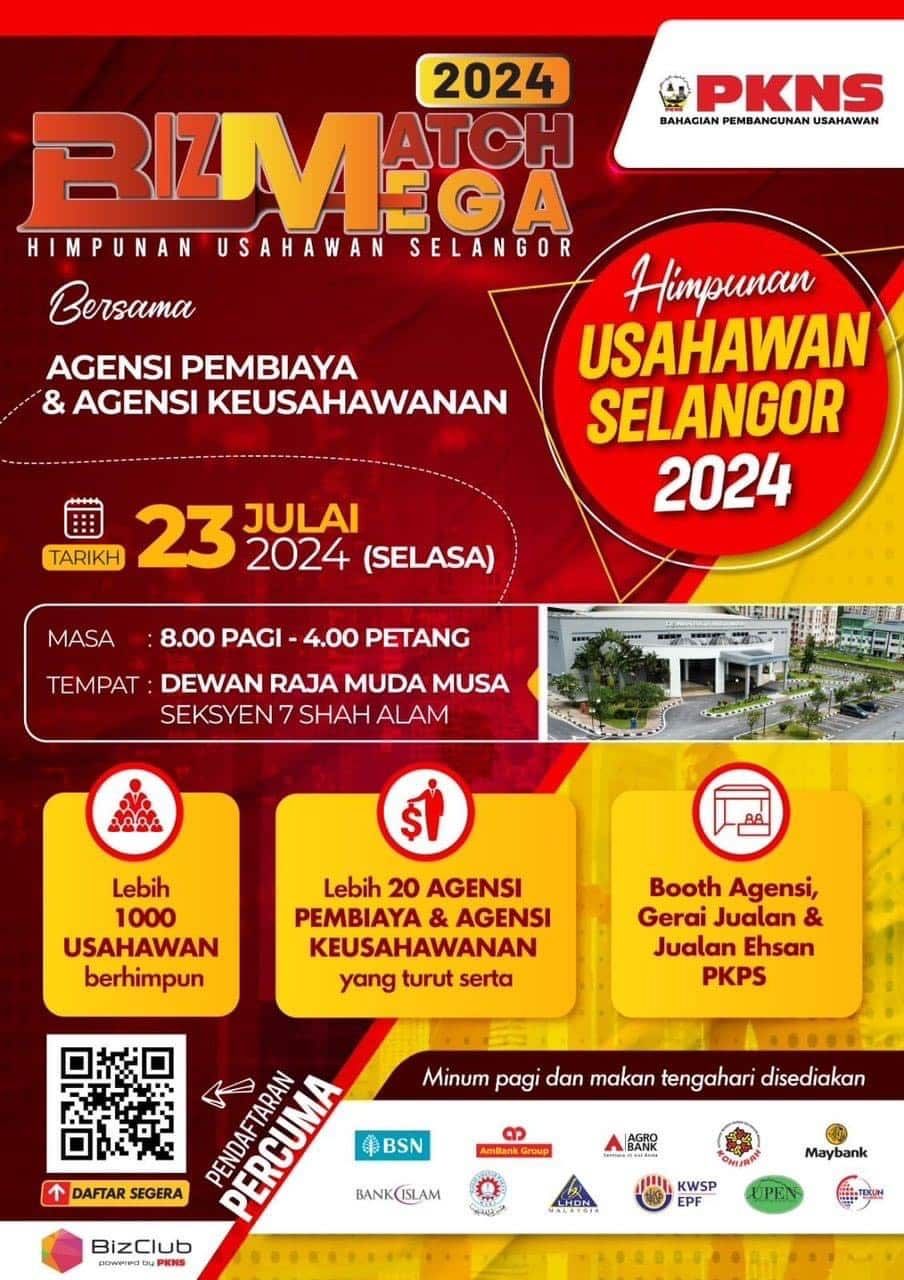 Luaskan jaringan, usahawan dipelawa sertai himpunan niaga PKNS 23 Julai