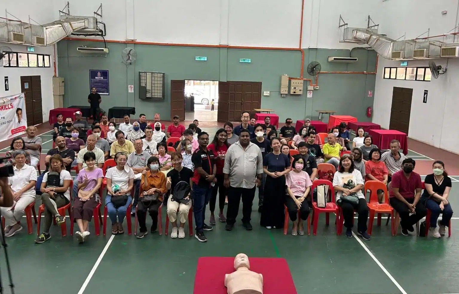 புக்கிங் காசிங் தொகுதி ஏற்பாட்டில் 50 பேருக்கு முதலுவி சிகிச்சைப் பயிற்சி