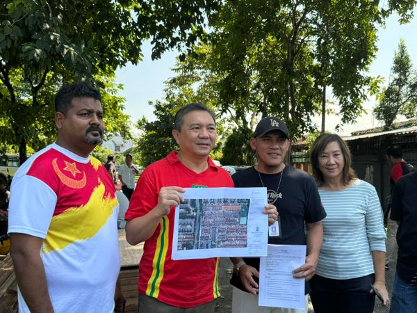 梳邦再也市厅拨25万建防洪墙 解决金銮花园2区水灾