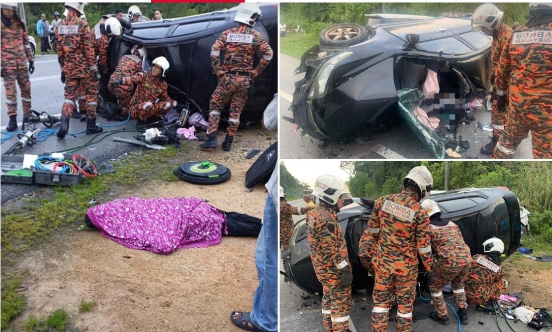 载孩子上学遇车祸 2母女魂断公路