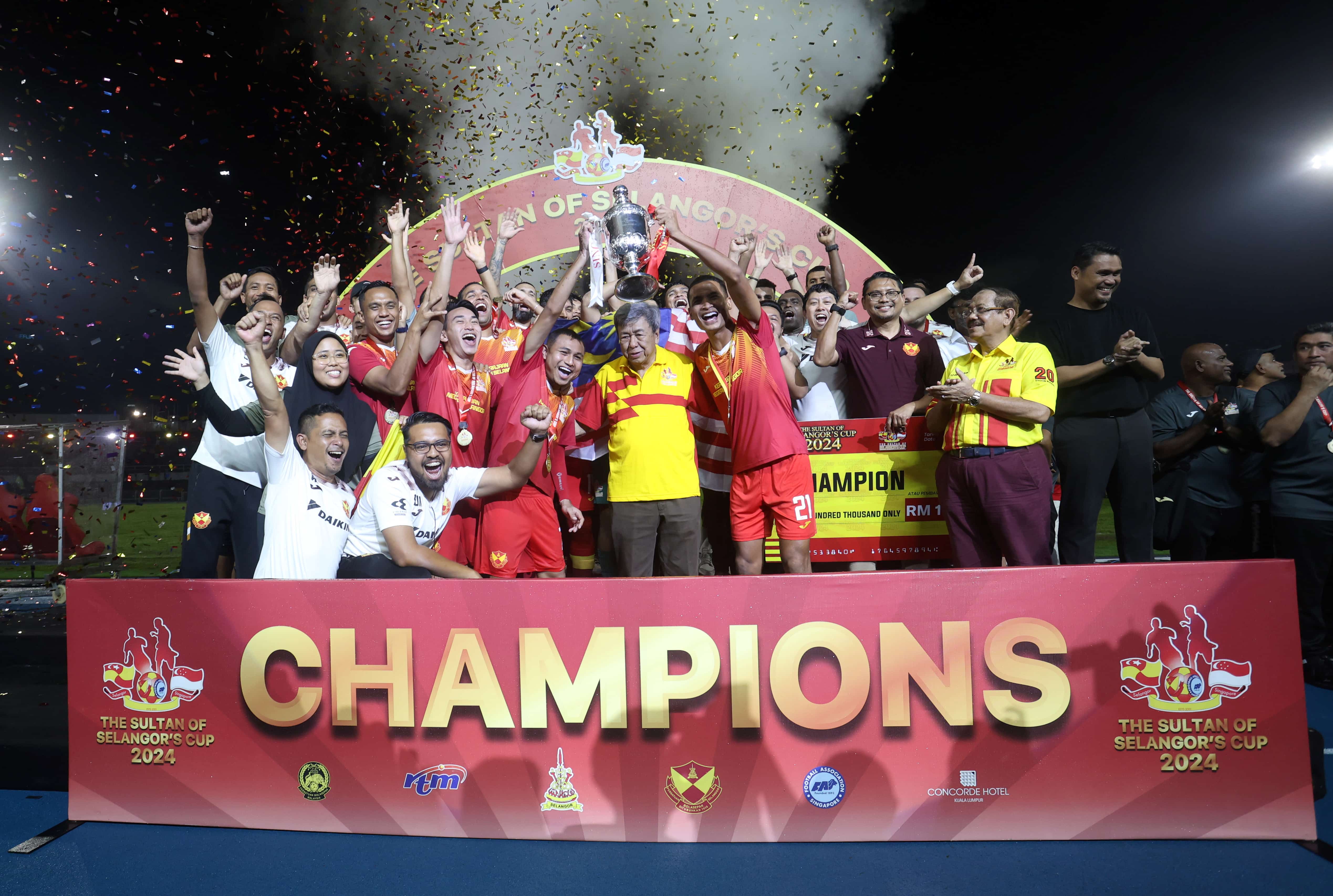 Piala Sultan Selangor: Pilihan Selangor juara hatrik, tundukkan Pilihan Singapura 2-1