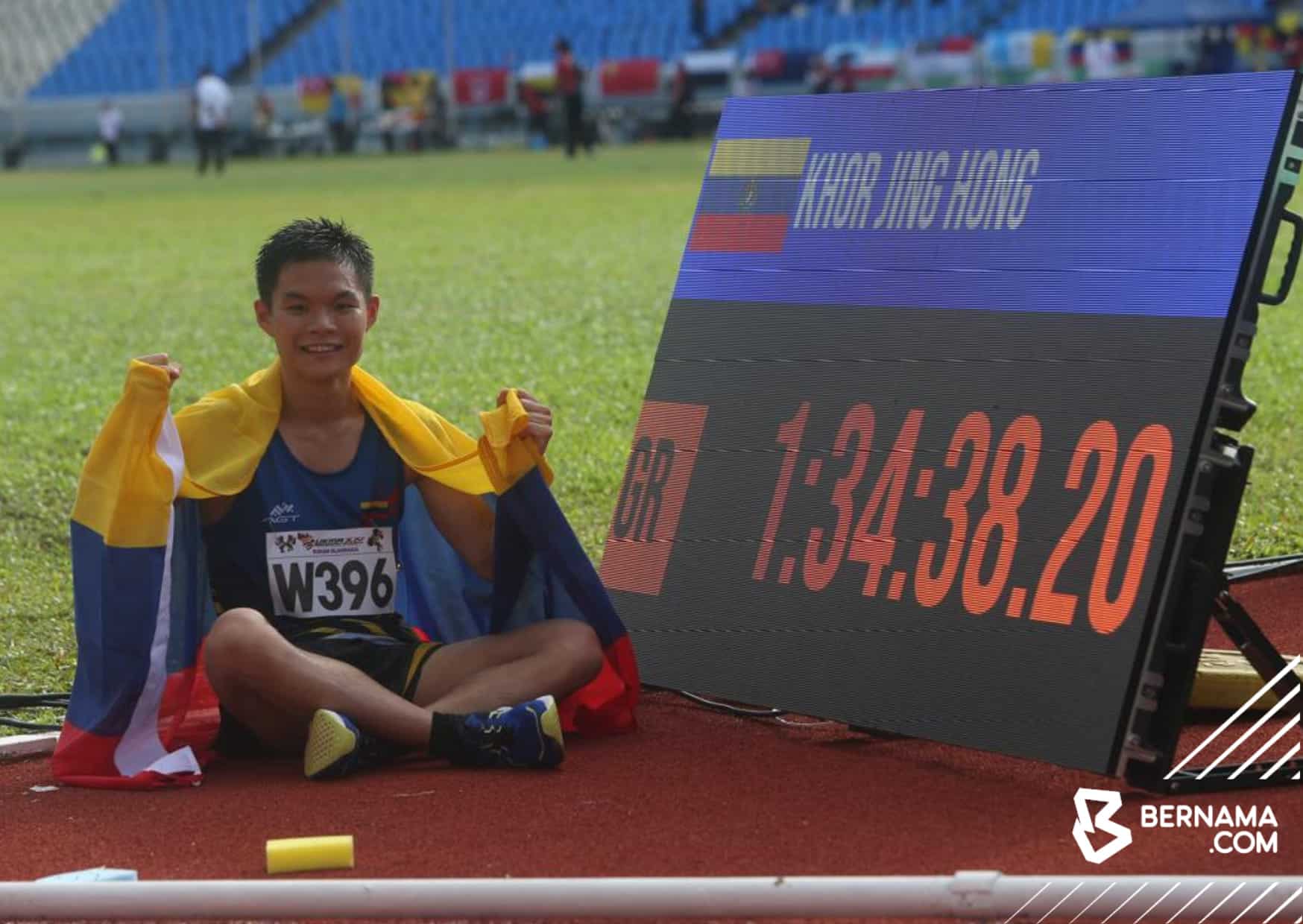 SUKMA 2024: Jing Hong lebur rekod 20 tahun lumba jalan kaki