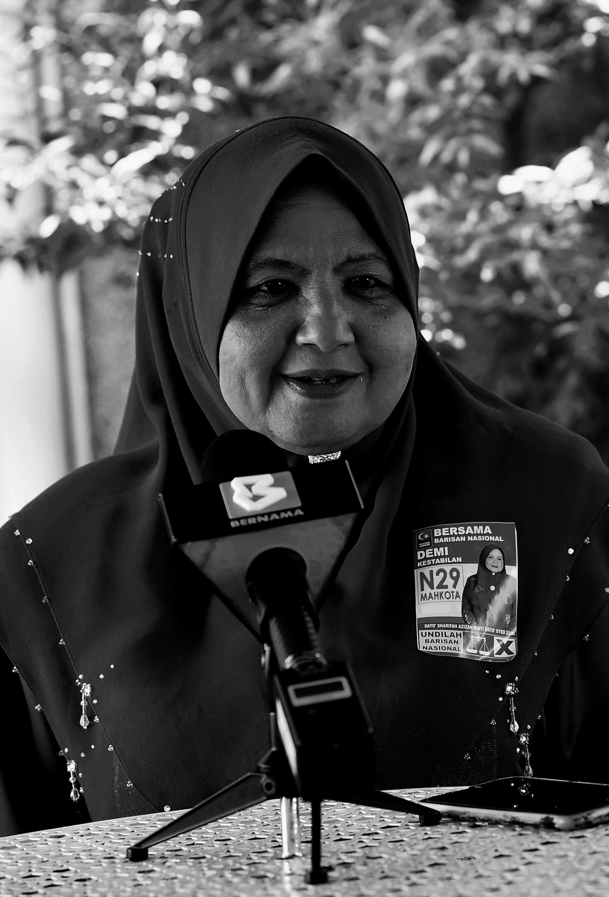 柔大臣证实：马哥达州议员莎丽花与世长辞