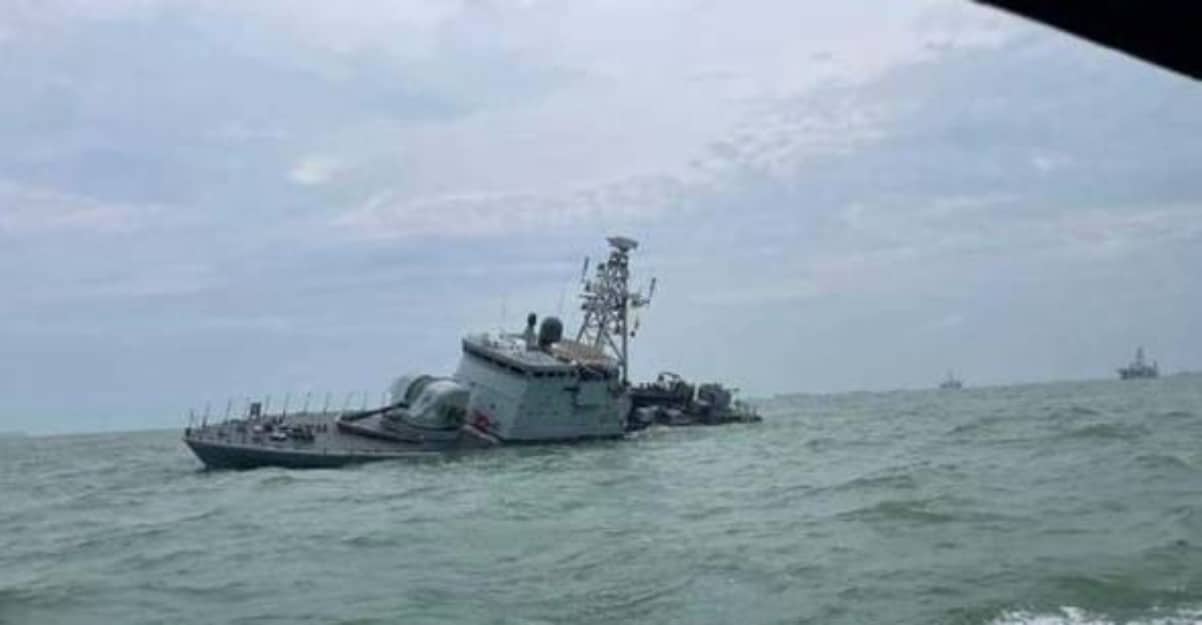 KD Pendekar milik TLDM tenggelam sepenuhnya, 39 kru selamat
