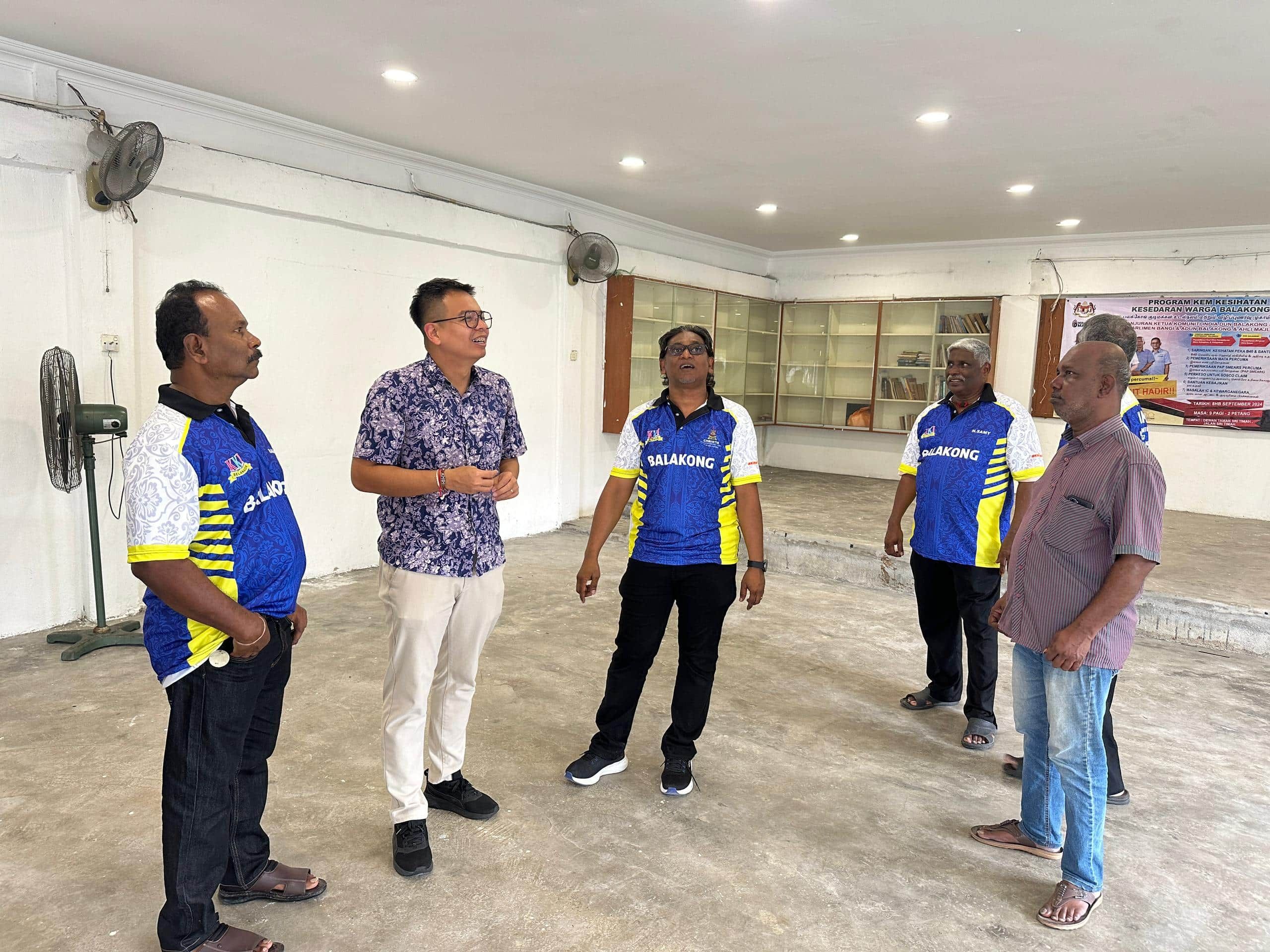 பலாக்கோங் சட்டமன்ற உறுப்பினர் ஏற்பாட்டில் ஸ்ரீதீமா மண்டபம் புதுப்பிப்பு