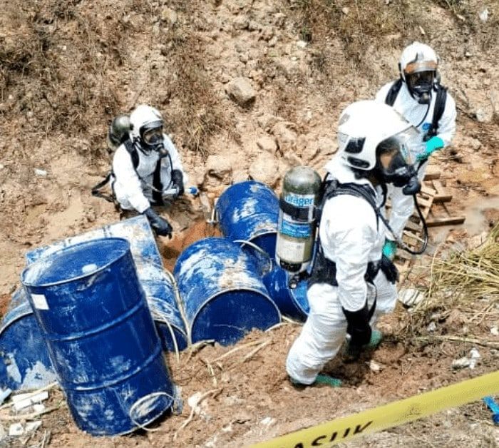 化学组移走蒂沙阿曼废料桶  雪消局：环境局已采取样本化验