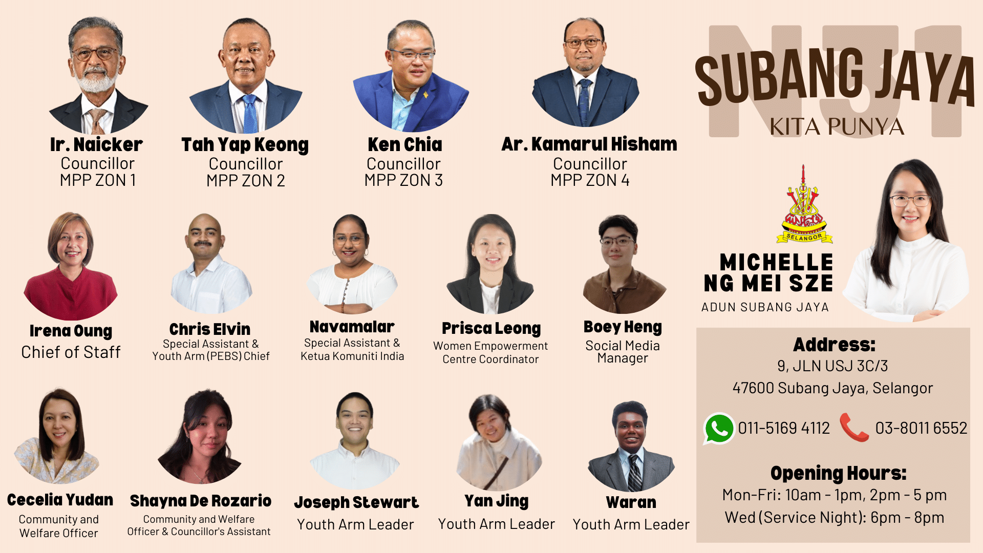 公布服务中心员工名字照片  黄美诗：避免第三方冒充