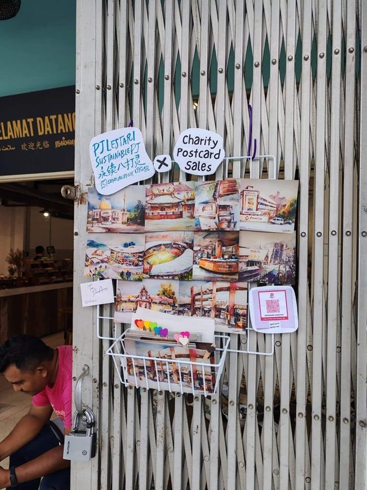 助孤儿关爱基金会筹募  李健聪吁4地点购手绘明信片