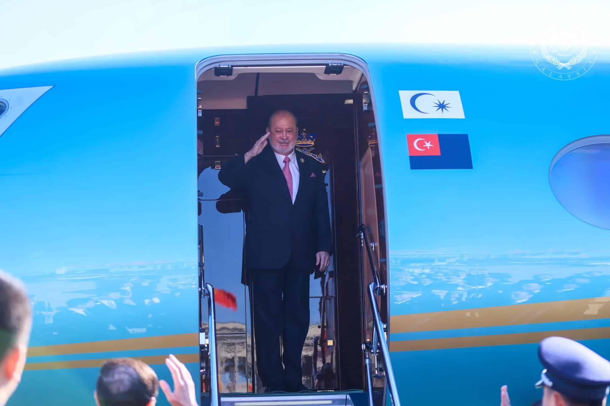 King comes home after four-day state visit to China