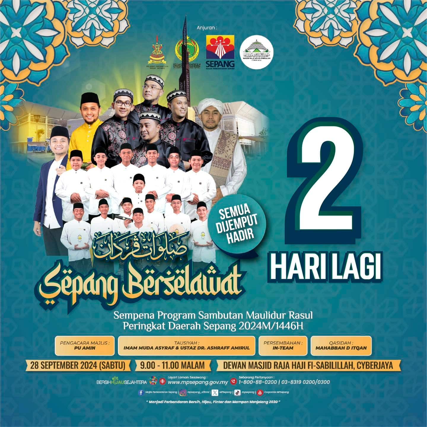 Orang ramai dijemput ke Sepang Berselawat di masjid Cyberjaya esok, Sabtu