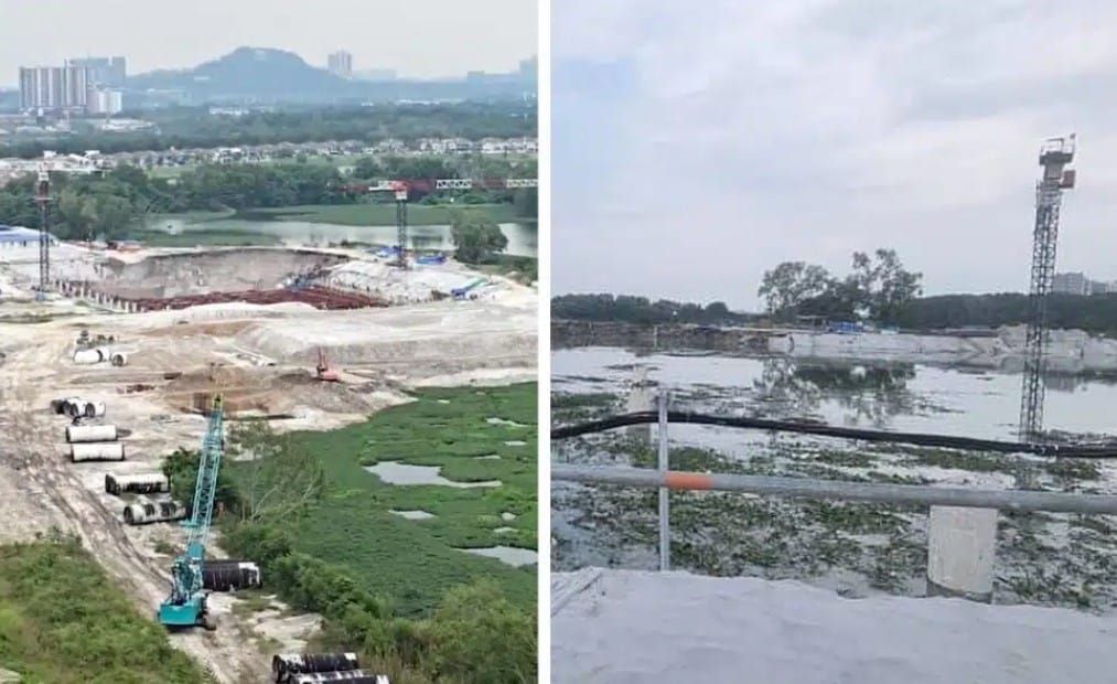 河堤崩塌淹没工地  金务大：拉骚供水计划暂停工