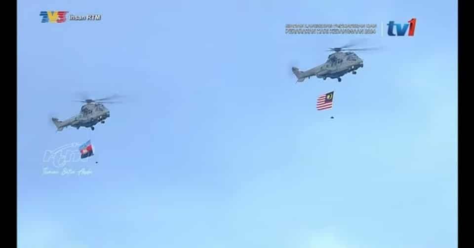 张念群驳国庆游行直升机挂巴国旗   澄清为大马武装部队旗帜