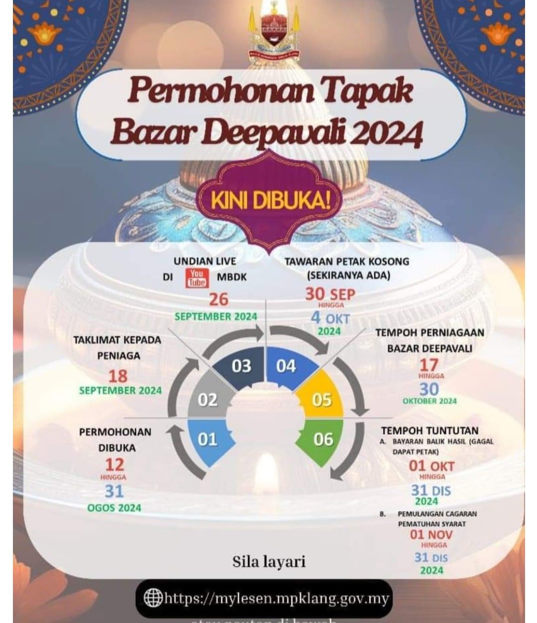 கிள்ளானில் தீபாவளி சந்தை- நாளை குலுக்கல் முறையில் கடைகள் தேர்வு