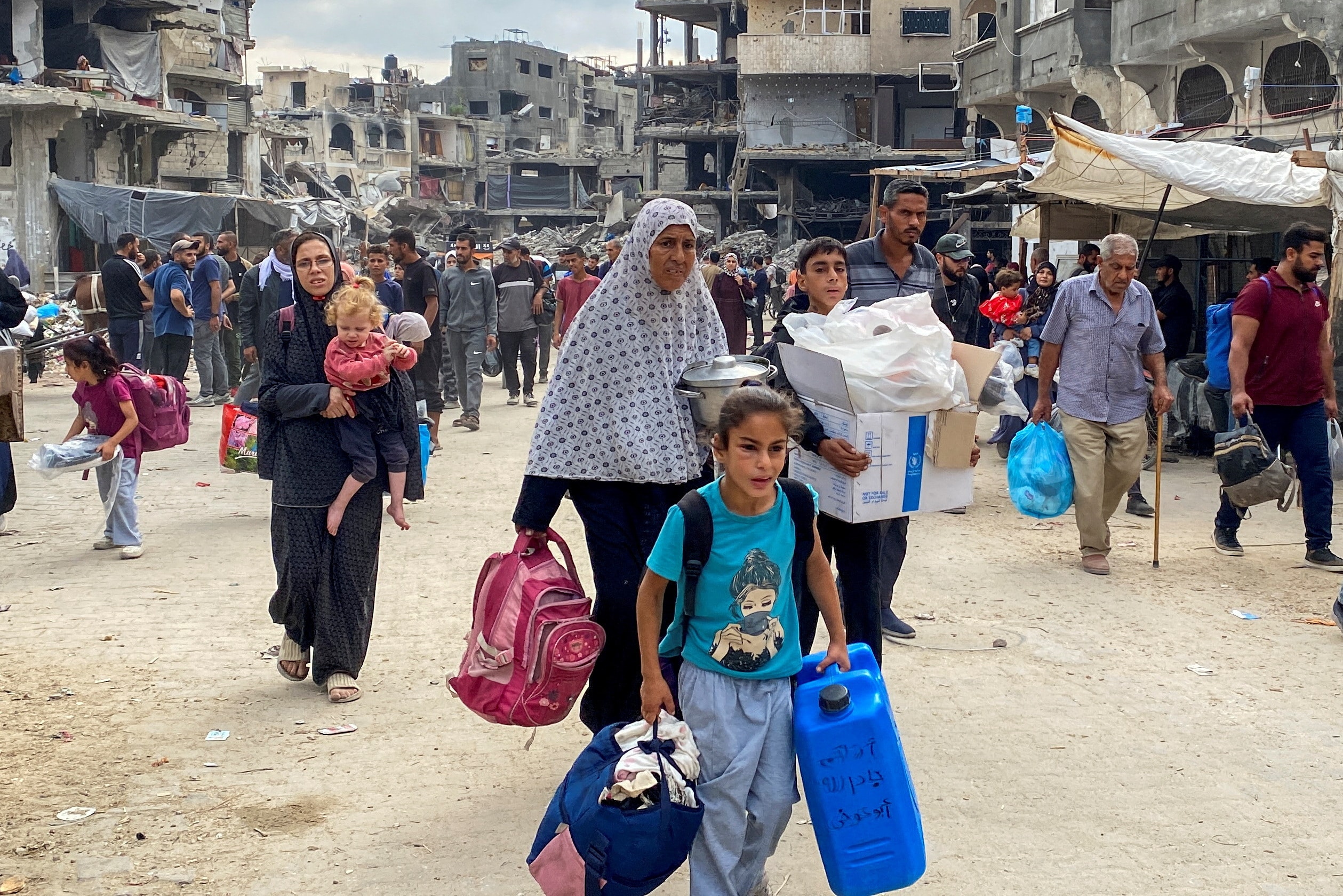 Israeli airstrikes on Jabalia leave over 150 Palestinians dead, wounded