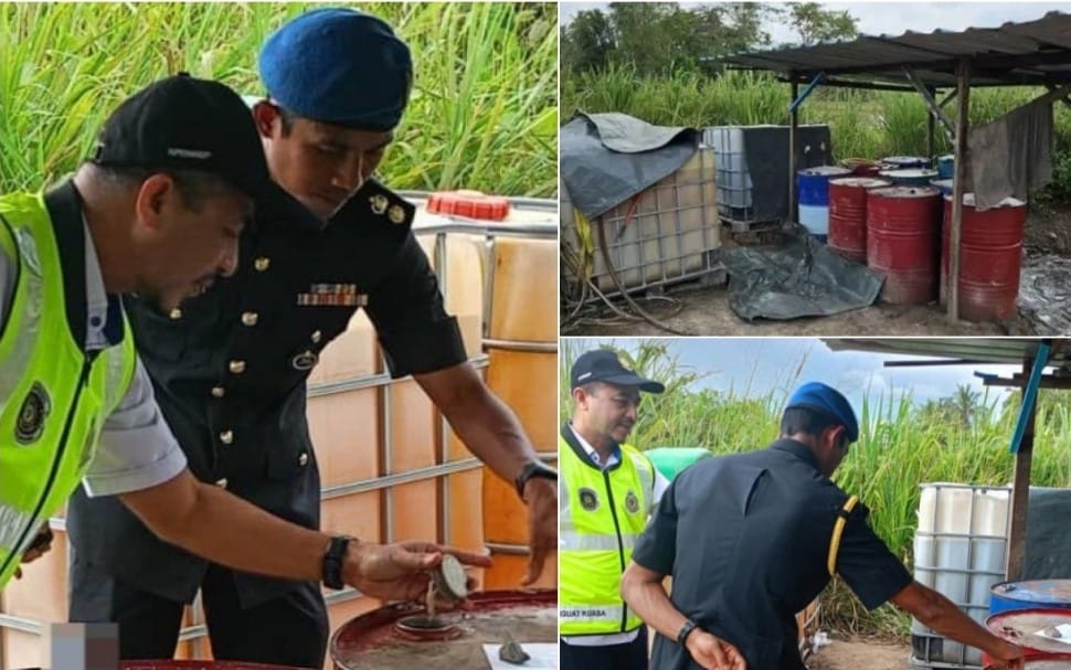 KPDN sita 4,000 liter diesel disimpan di bangsal dalam kebun pisang