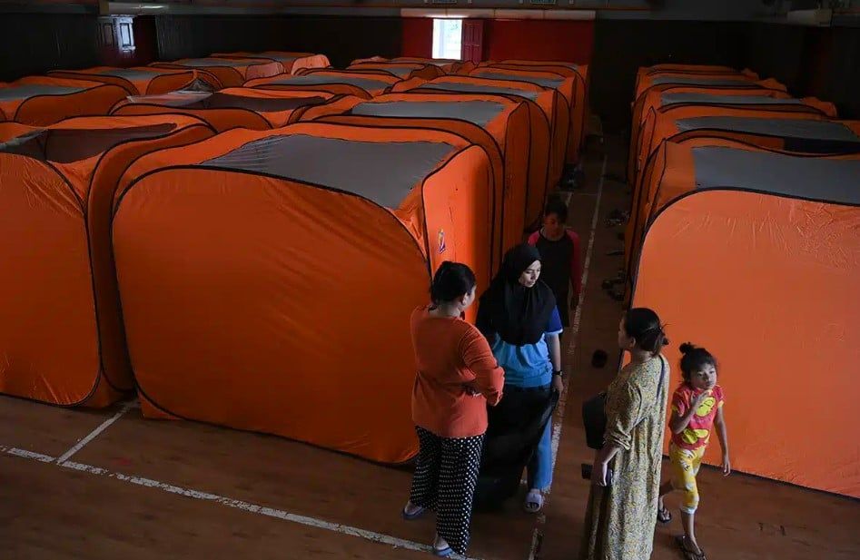 雪909灾黎安顿6疏散中心  纳兹旺：众人状况良好.满足所需