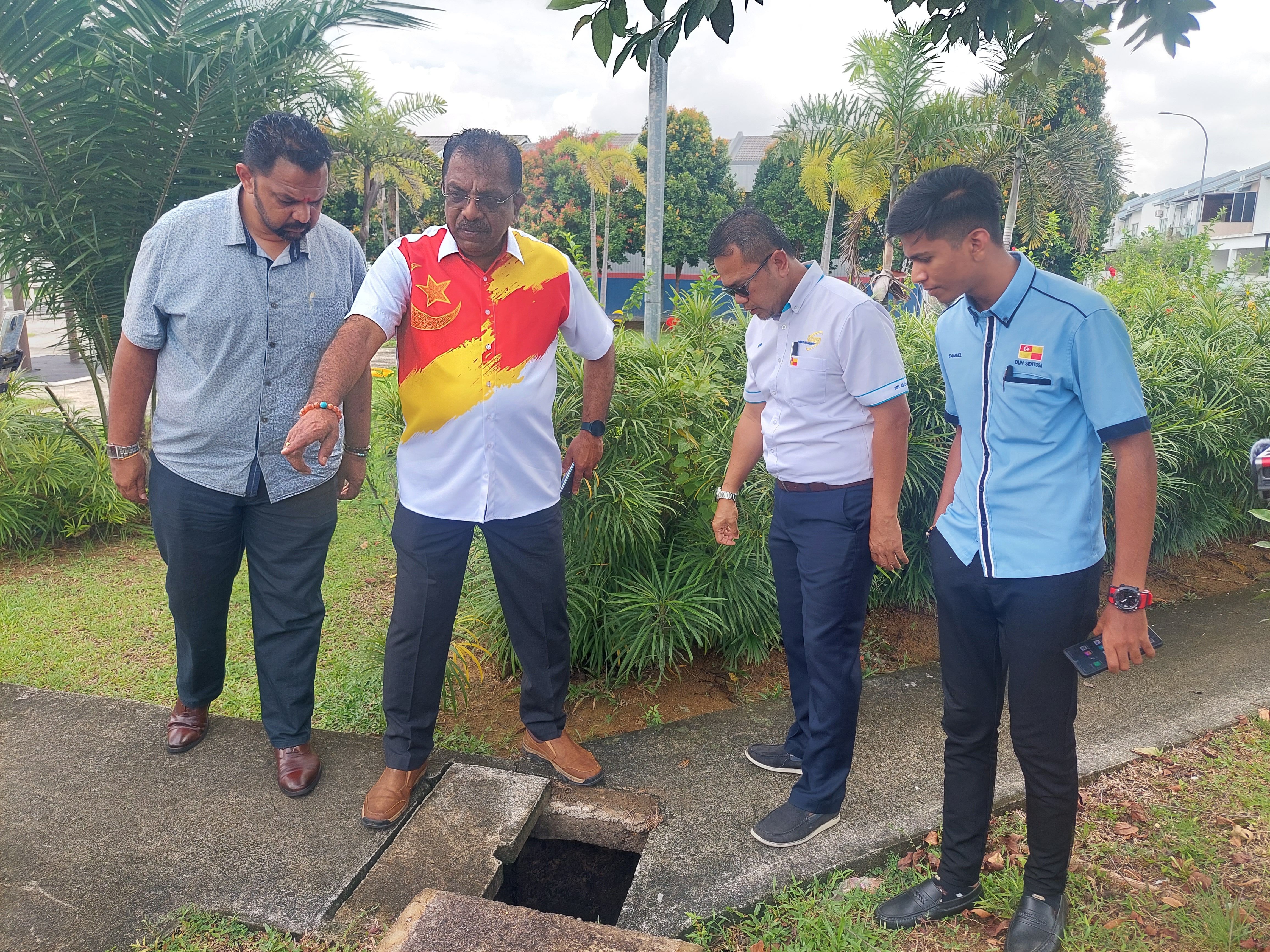 செந்தோசா தொகுதியில் வெள்ளப் பிரச்சனைக்குத் தீர்வு காண வடிகால் முறை தரம் உயர்த்தப்பட வேண்டும்- குணராஜ் வலியுறுத்து