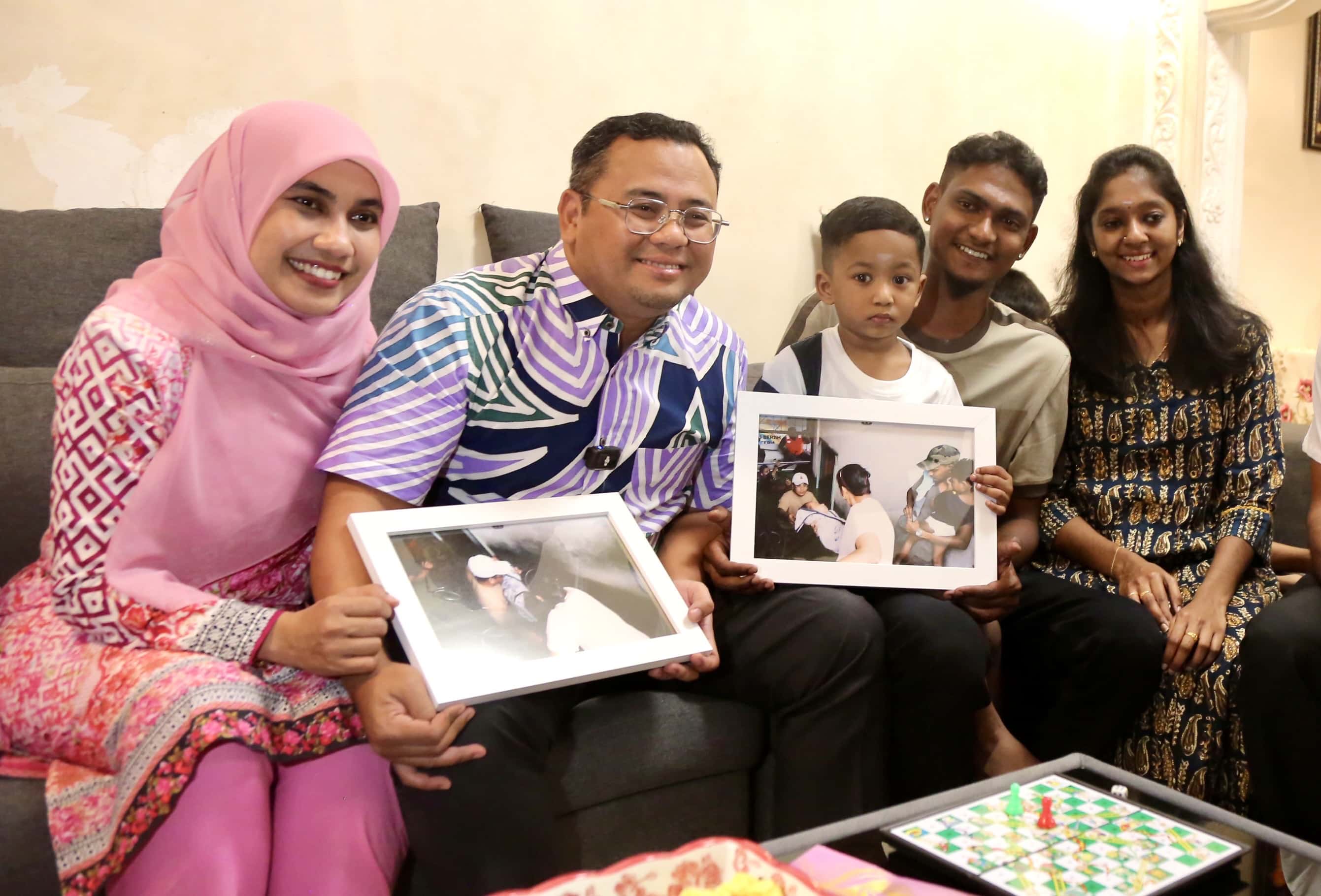 MB luang masa bertemu bayi diselamatkan ketika banjir Taman Sri Muda