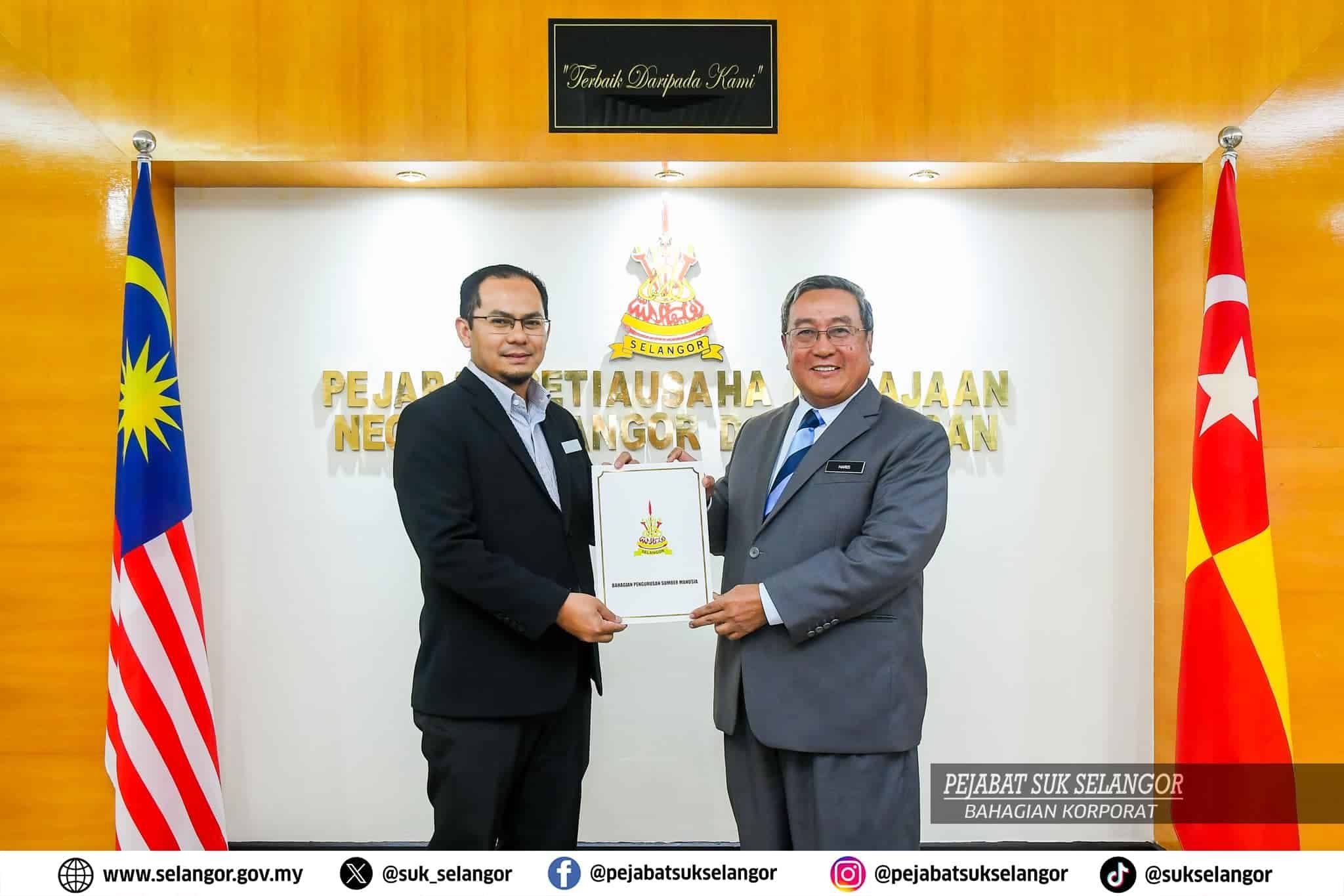 雪州水利灌溉局.瓜冷县土地局   新掌舵人领委任状履新