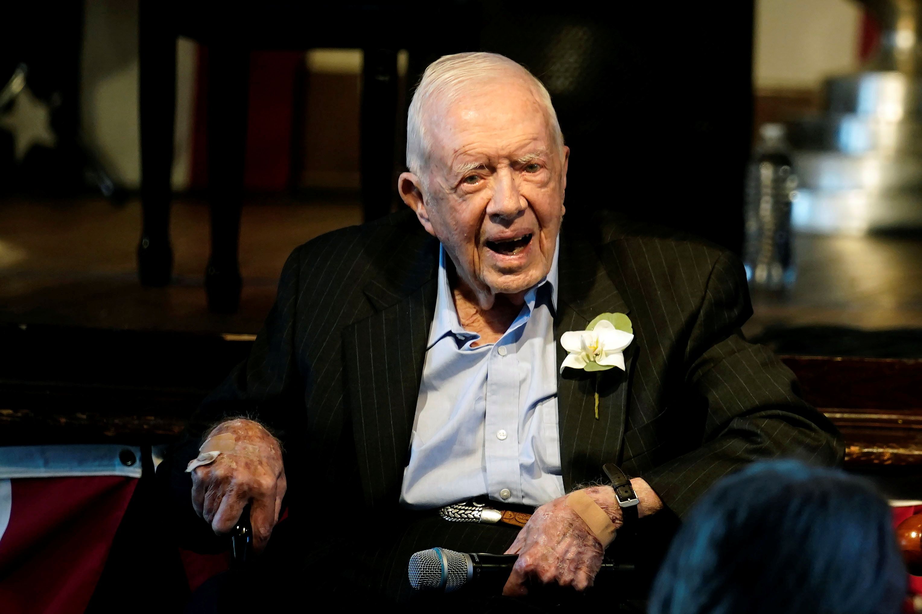 Jimmy Carter becomes first ceneterian former US president