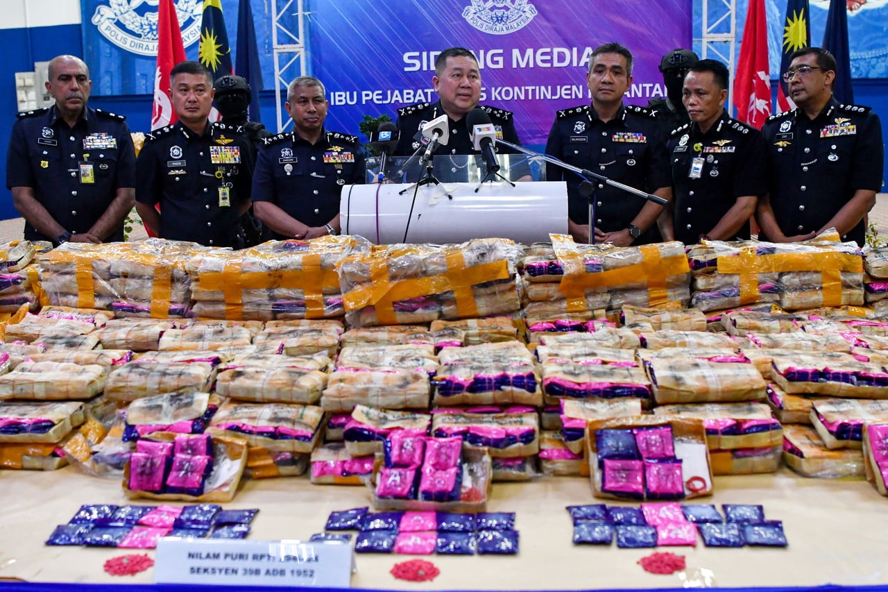 Cops nab man, seize nearly RM50 mln in yaba pills, heroin in Kelantan