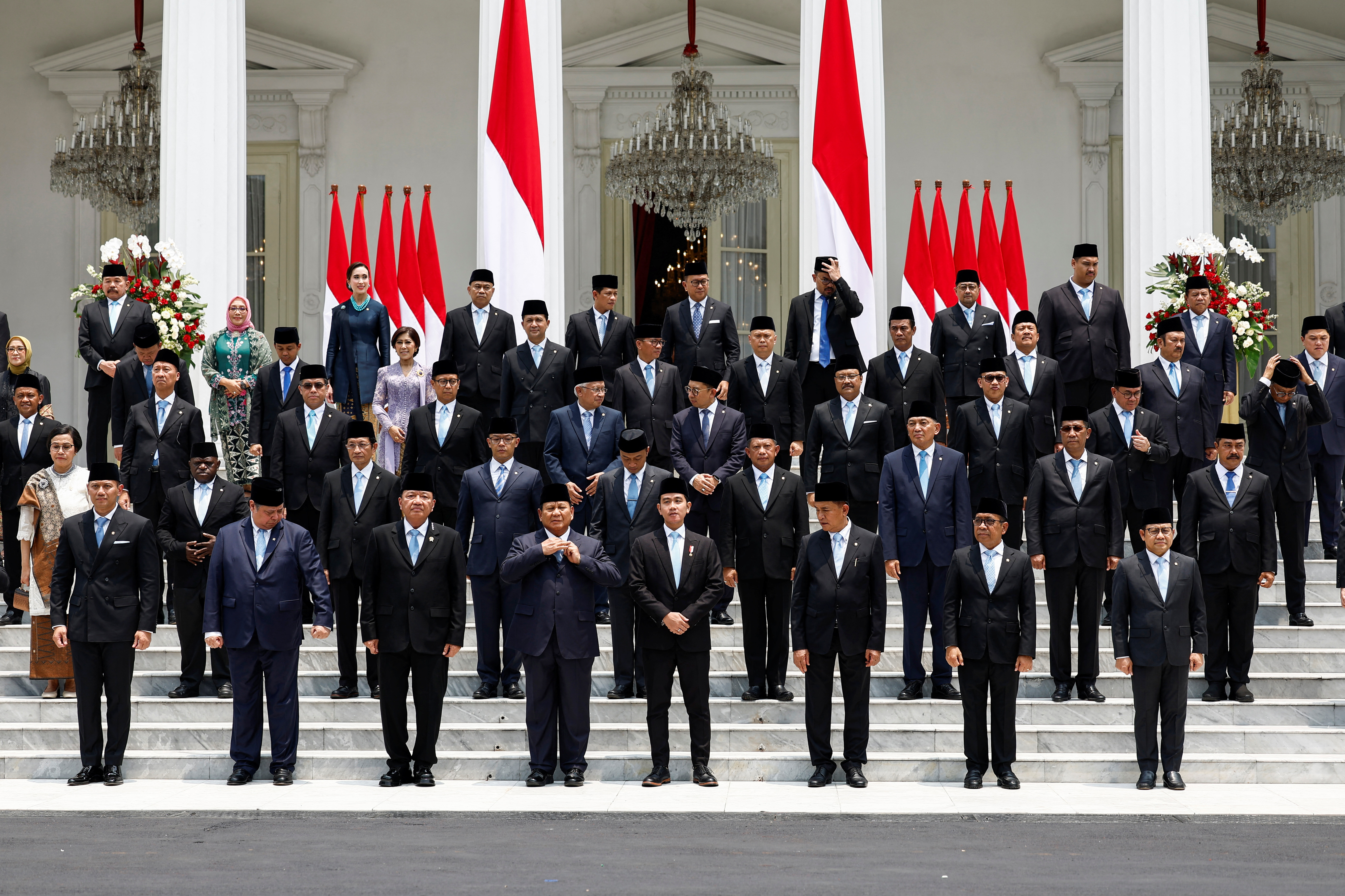 Prabowo unveils 48-member Red, White Cabinet, blending experience, fresh faces