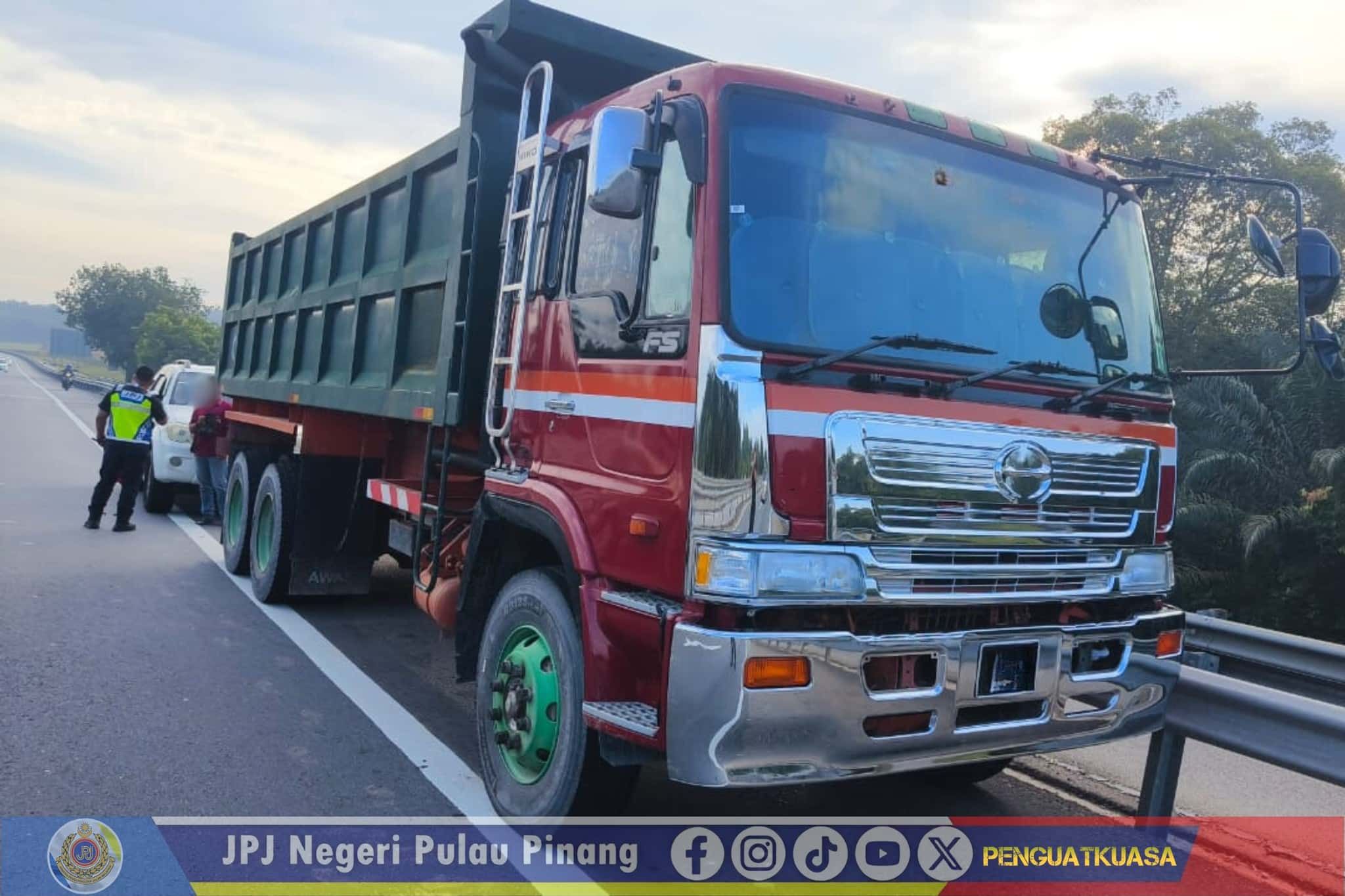 槟城JPJ取缔21超载商用车 摩托车行动开147罚单