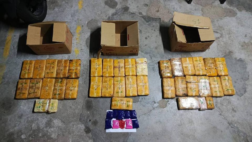 Polis rampas dadah bernilai RM3.2 juta, dipercayai seludup dari Thailand