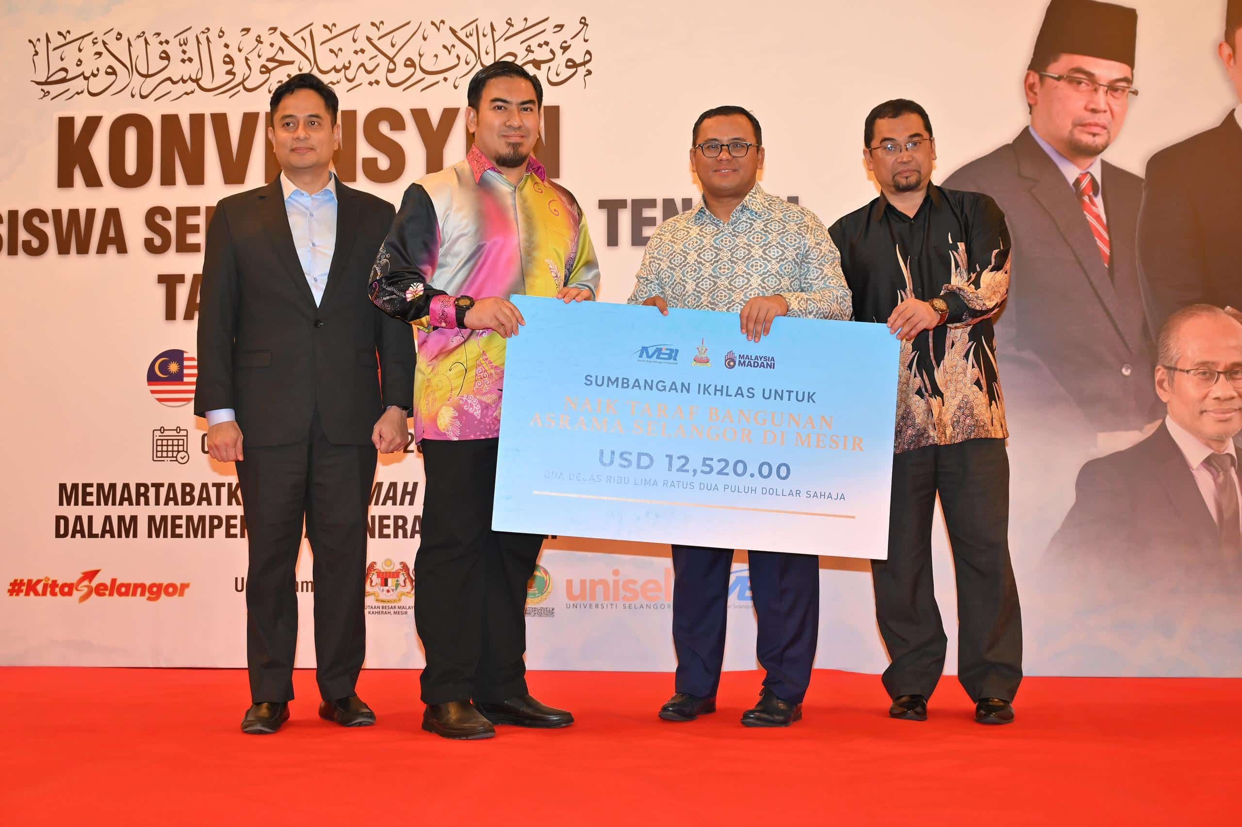 Negeri bantu selesai masalah bekalan air, kebersihan asrama Selangor di Kaherah