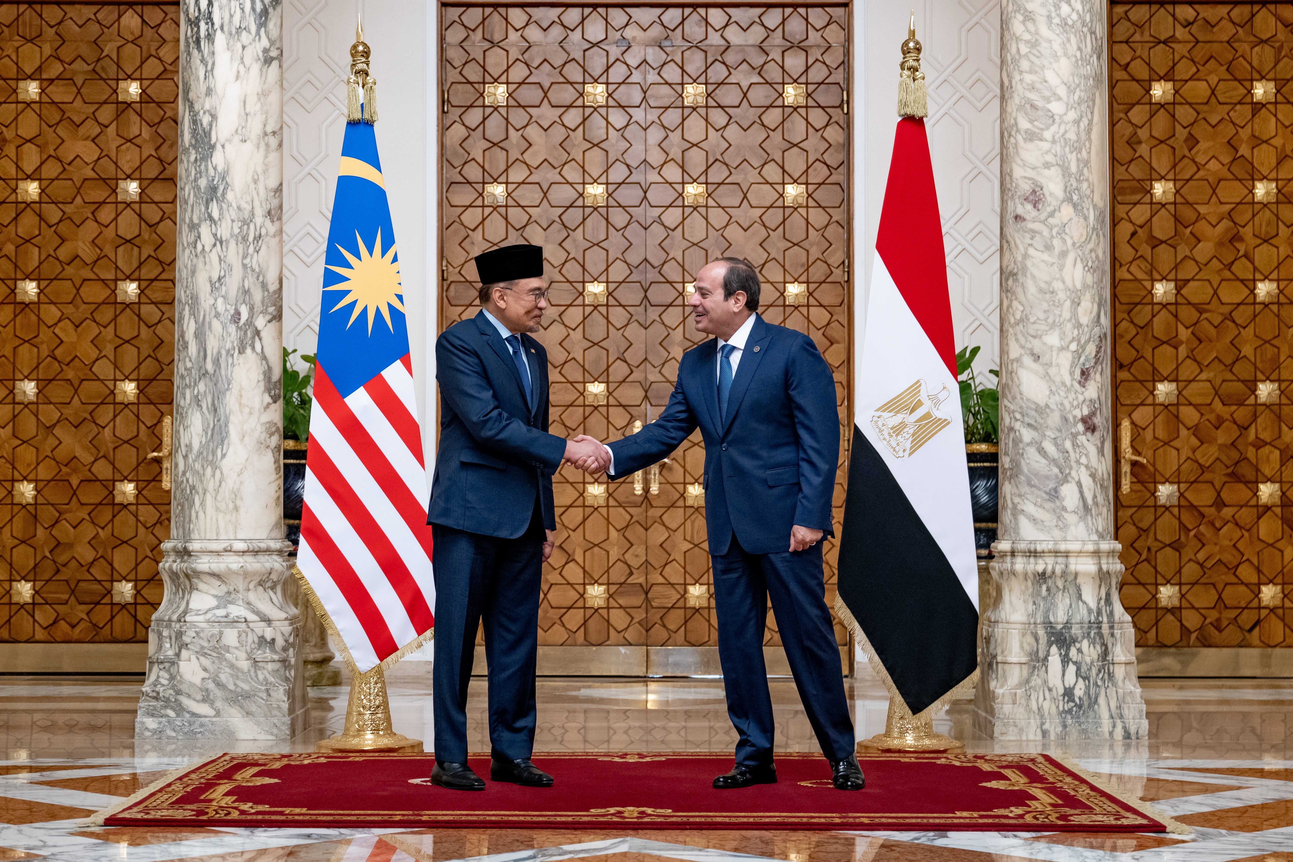 Anwar pays courtesy call on Egypt’s El-Sisi