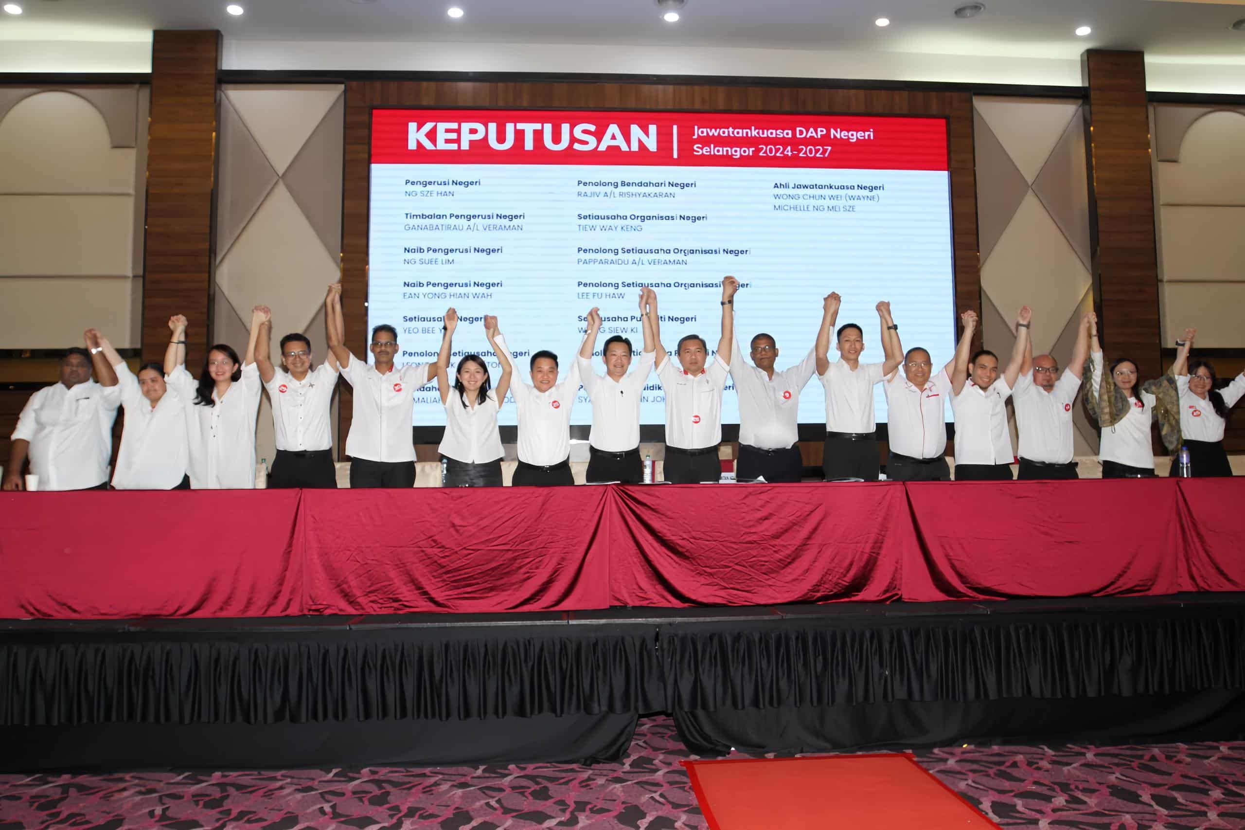 ◤雪行动党大会改选◢ 黄思汉接棒主席  杨美盈任秘书