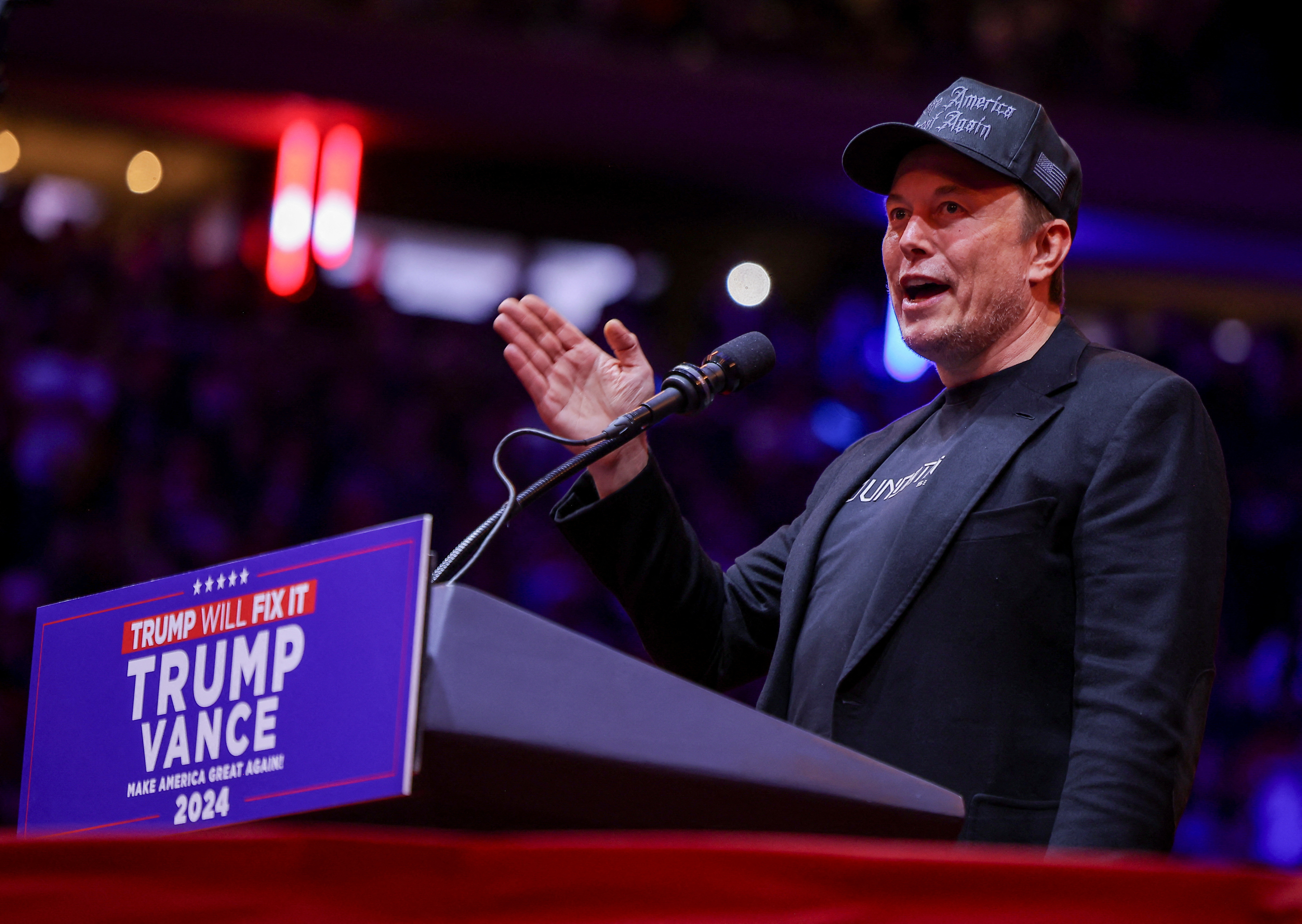 Elon Musk sued over US$1 mln election giveaway