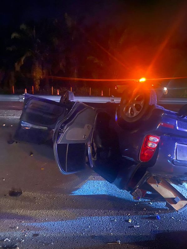 西海岸大道交通事故 夺两母子命.4人伤