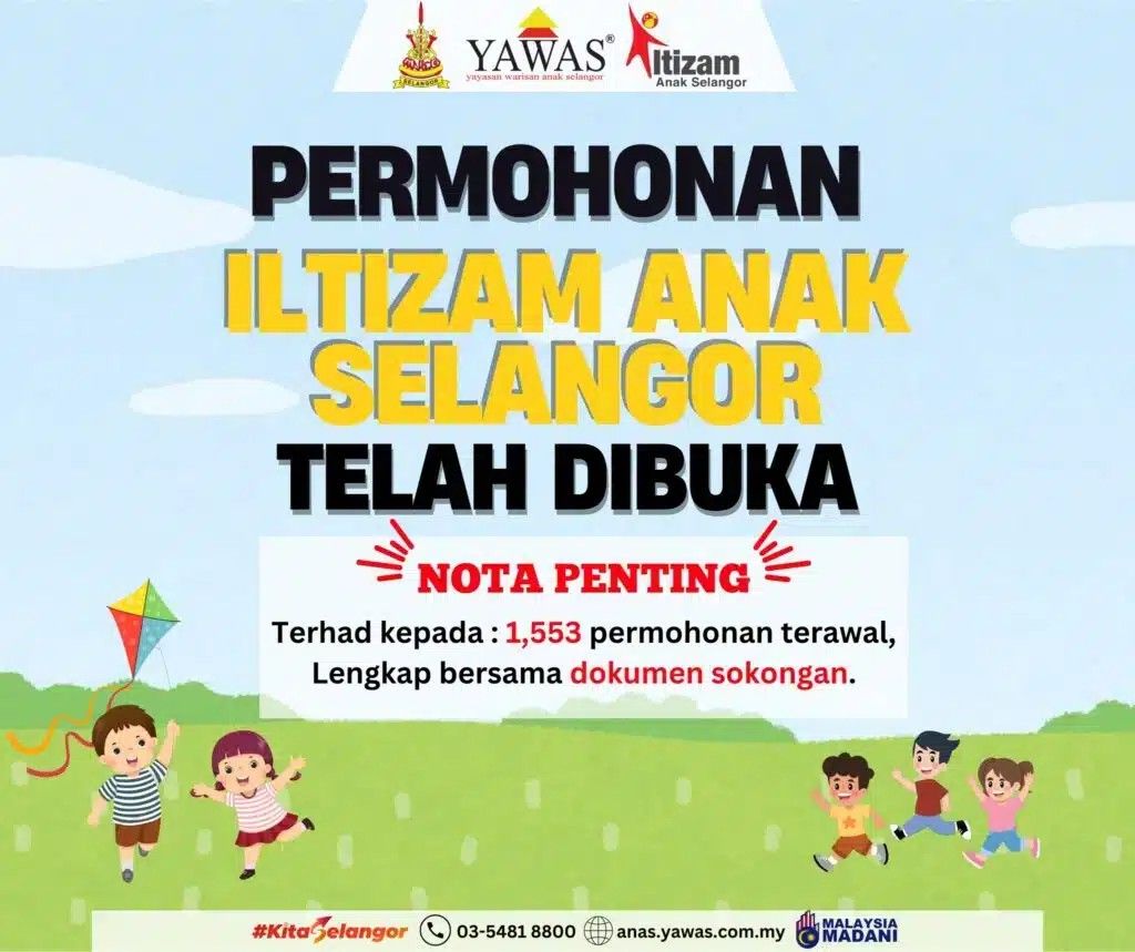 இல்திசம் அனாக் சிலாங்கூர் திட்டத்திற்கு 1,553 விண்ணப்பதாரர்களுக்கு வாய்ப்பு