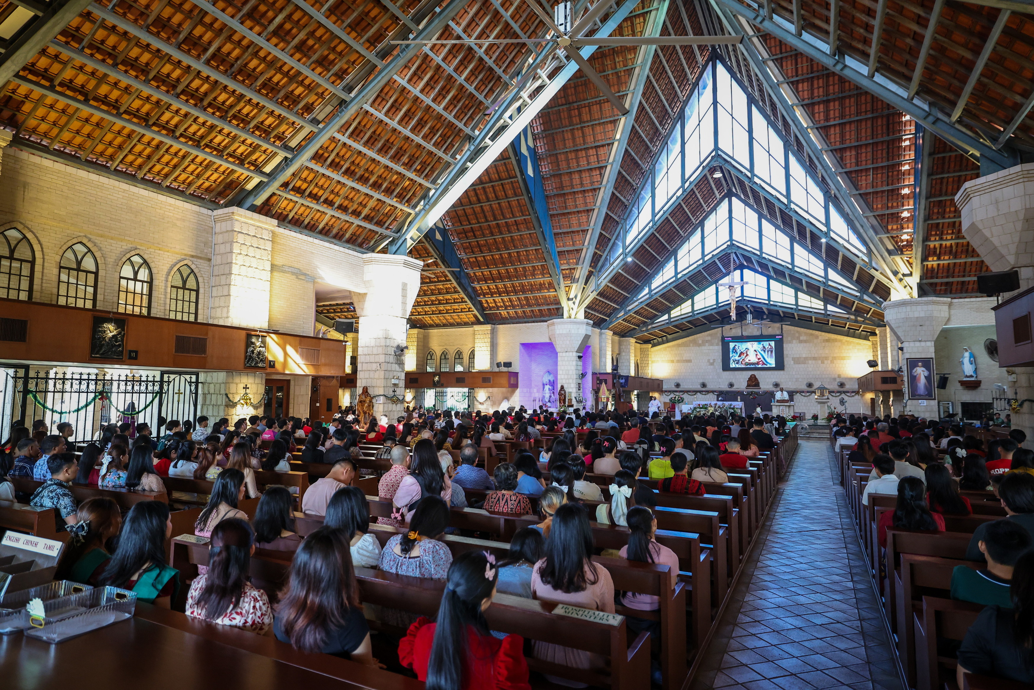 Lively Christmas celebrations with religious services, family activities