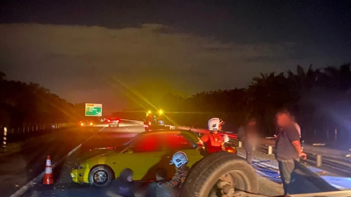 Dua beranak maut, empat cedera dalam kemalangan di WCE hala Manjung