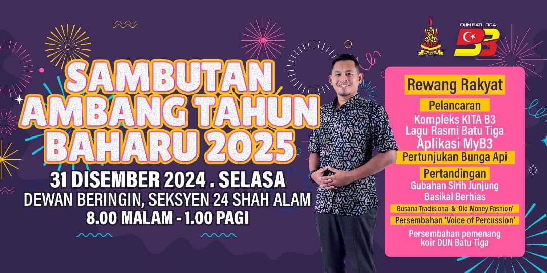 DUN Batu Tiga anjur sambutan tahun baharu, penduduk dijemput hadir