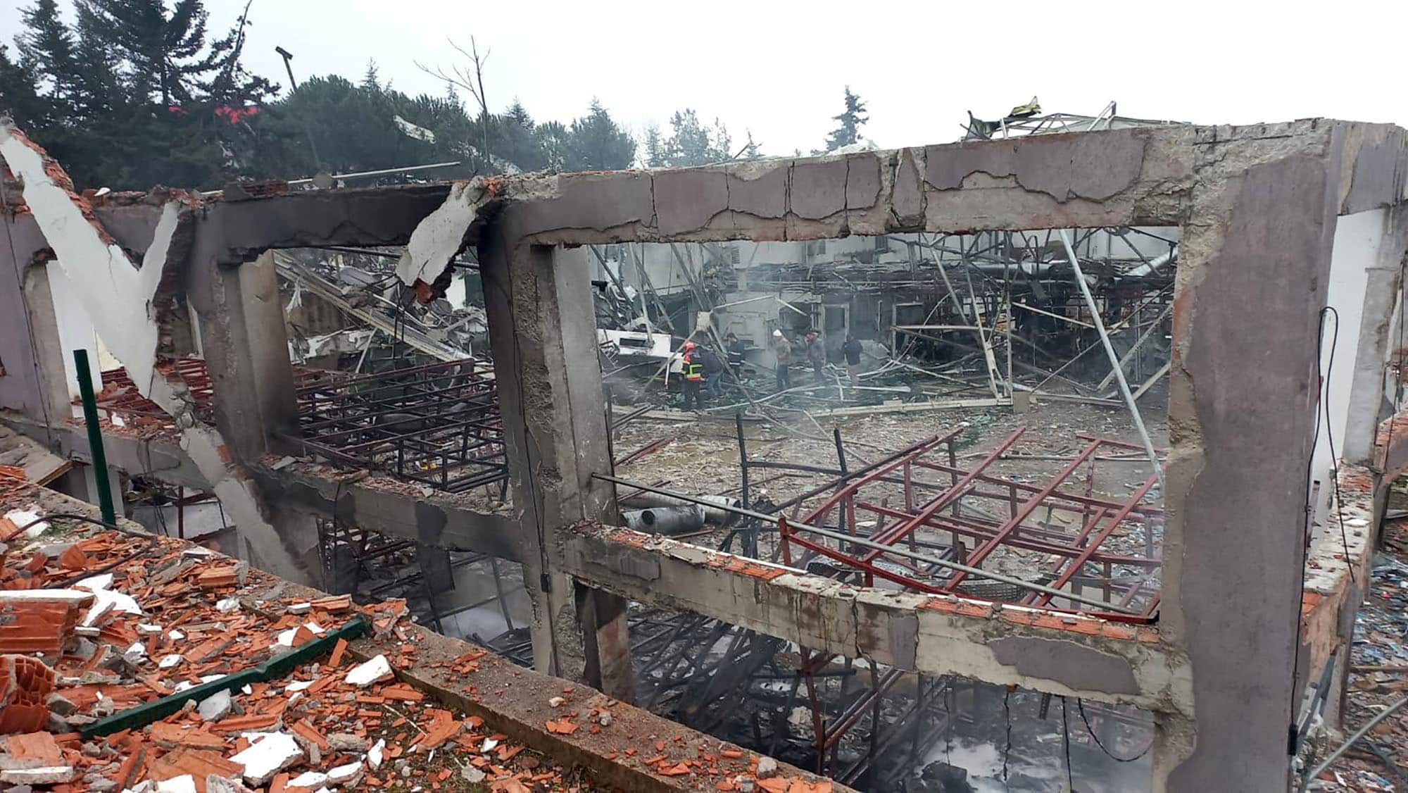 Eleven people killed in explosives factory blast in Turkiye