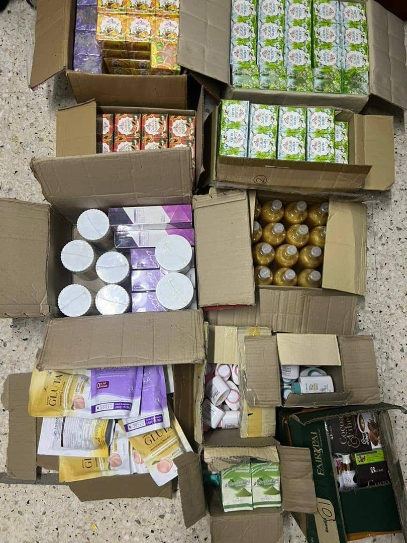 非法码头发现逾1.5万令吉走私化妆品