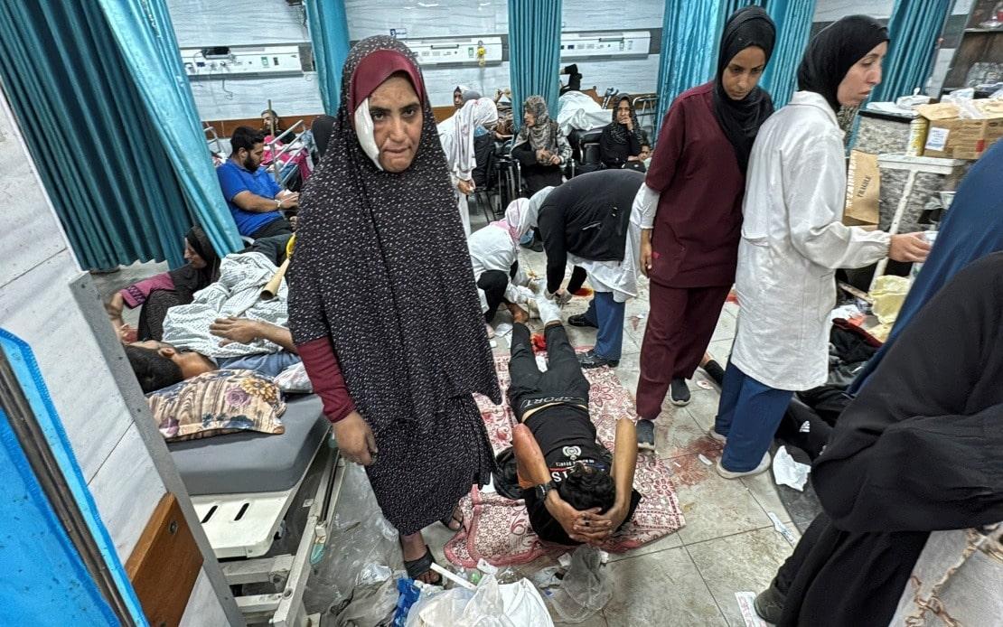 Gaza hospital no longer able to treat patients, appeals for aid
