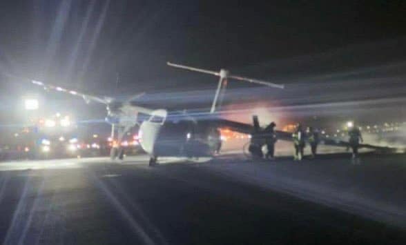 After plane crash in S. Korea, aircraft slips on runway in Canada