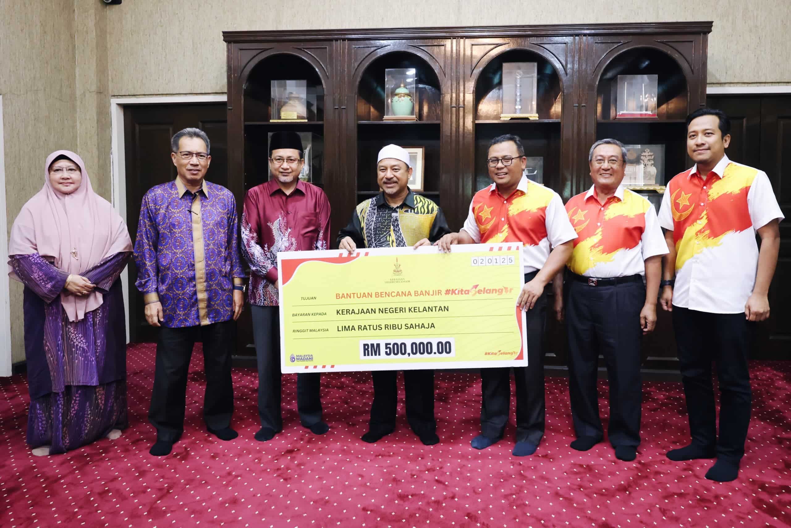 Selangor sumbang RM500,000 ringankan beban mangsa bah di Kelantan