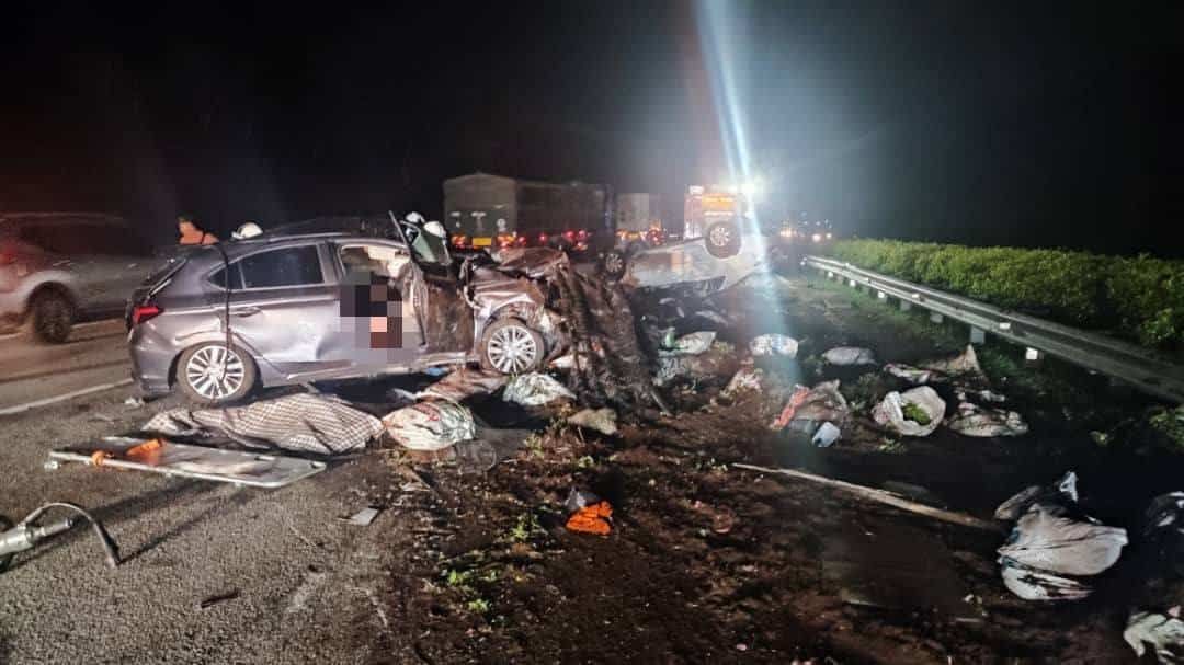 南北大道今晨连环撞车祸 酿3死6伤