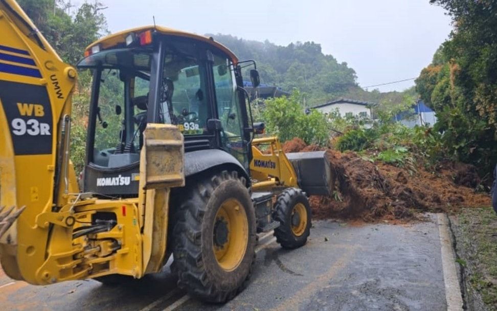 金马仑凌晨土崩   封锁道路.无人伤亡