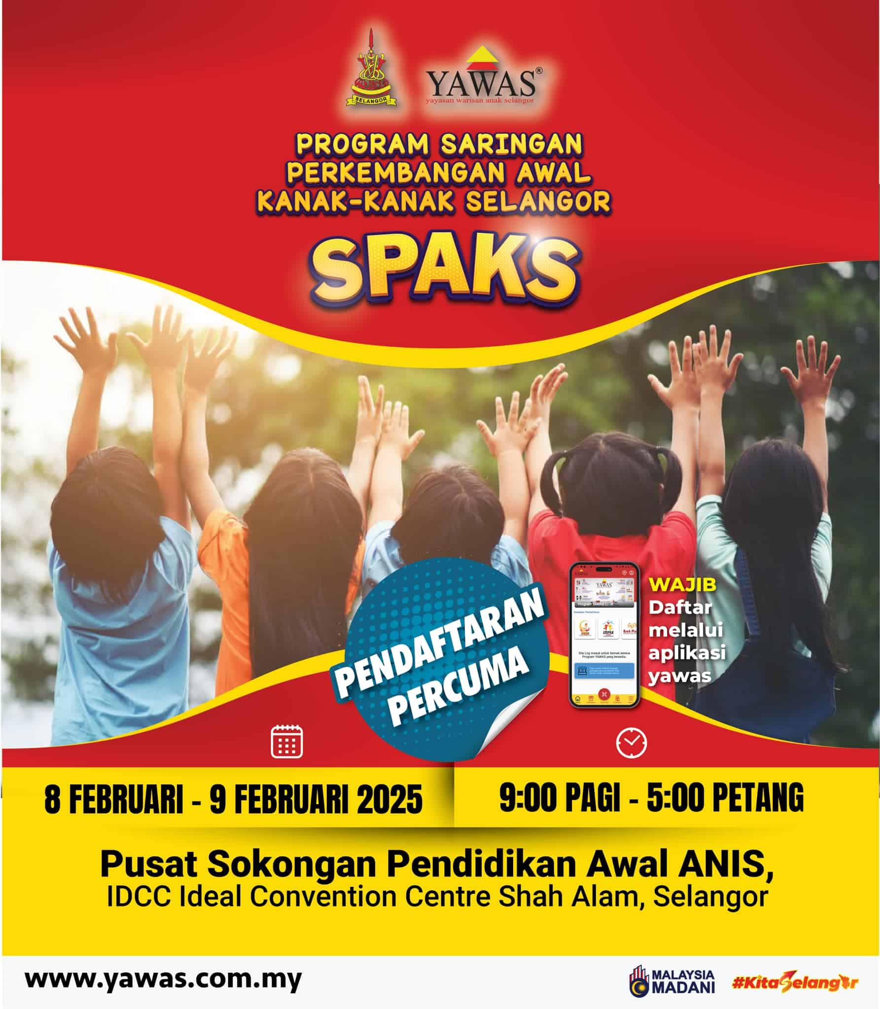 Saringan perkembangan awal kanak-kanak secara percuma 8 Februari