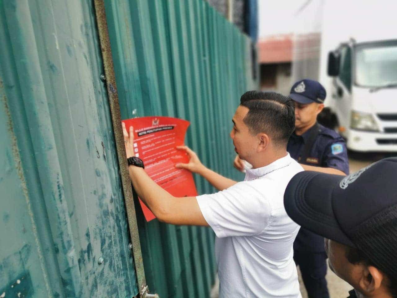 Bengkel cat haram diarah tutup, tiada kelulusan, aduan pencemaran bau