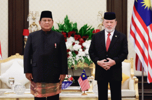 President Prabowo accorded state welcome at Istana Negara