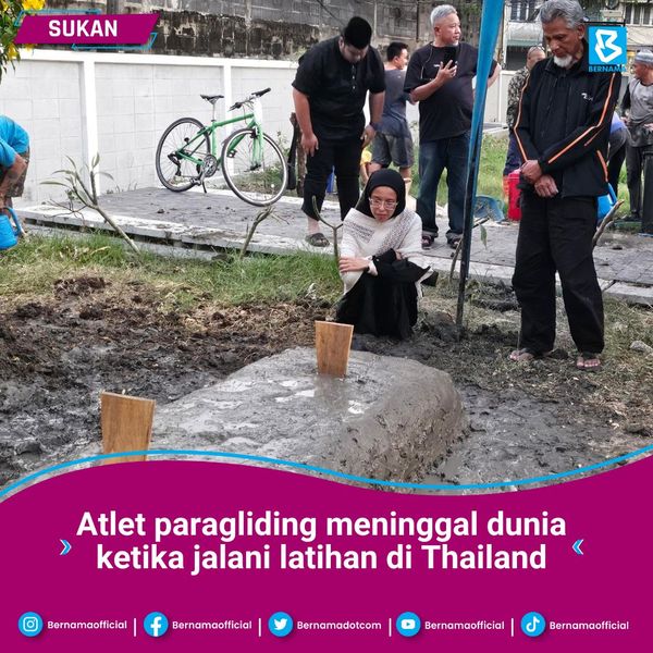 Atlet paragliding meninggal dunia selepas terjatuh ketika jalani latihan